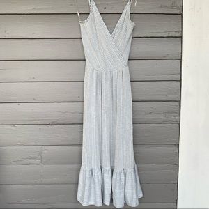 Caution To The Wind striped stretchy  dress